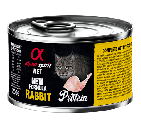 Alpha Spirit Gato - Lata de conejo 200g