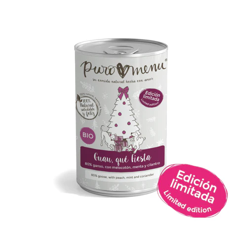 Puromenú  Navidad - Bio Ganso con melocotón, menta y cilantro