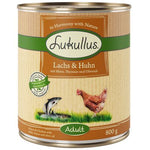 Lukullus - Lata de salmón y pollo 800g