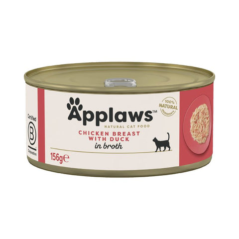 Applaws Cat - Pechuga de pollo y pato en caldo 156g