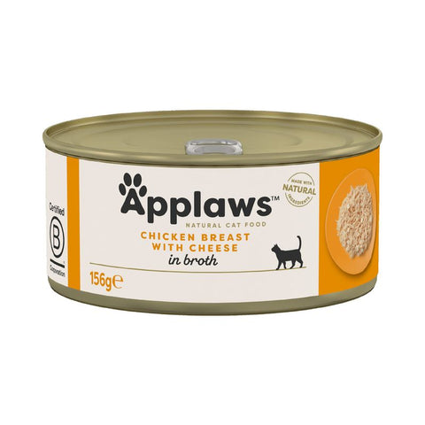 Applaws gato - Pechuga de pollo con queso en caldo 156g