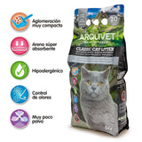 Arquivet - Arena de bentonita natural con carbón activo sin polvo