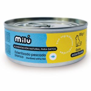 MILÚ gato - Lata de pescado blanco