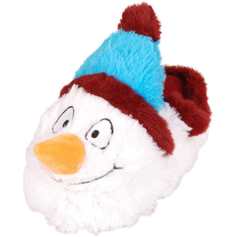 Peluche zapatilla de casa muñeco de nieve