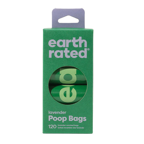 Bolsas higiénicas (8 rollos x 15 bolsas) Earth Rated Lavanda