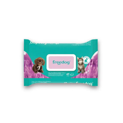 Freedog - Toallitas higiénicas y desinfectantes con lavanda y vainilla