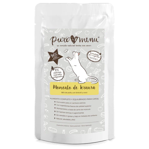 Puromenu gato - Comida húmeda completa Bio de pollo
