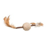 Trixie - Pelota de matatabi con plumas 20cm para gatos