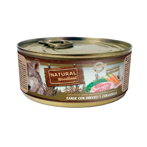 Natural Woodland - Ganso con brócoli y zanahorias 170g