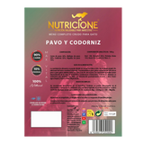Menú Completo Gato de Codorniz y Pavo - Nutricione