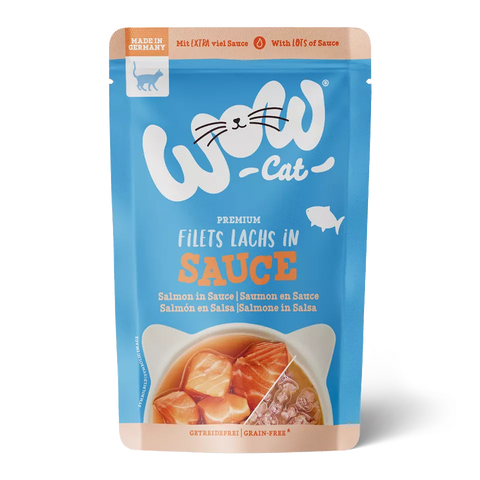 Wow gato - Filetes de salmón en salsa 85g