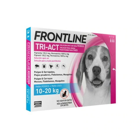 Pipetas Front Line Tri - Act perros de 10 - 20kg